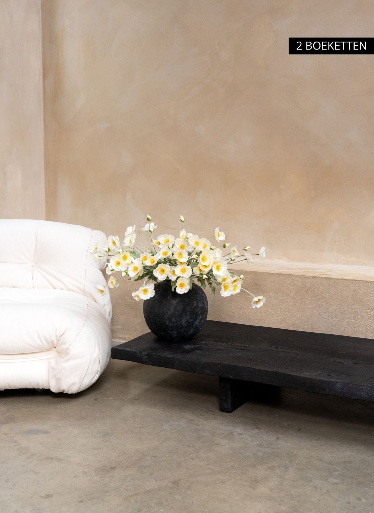 Silk Poppies - White