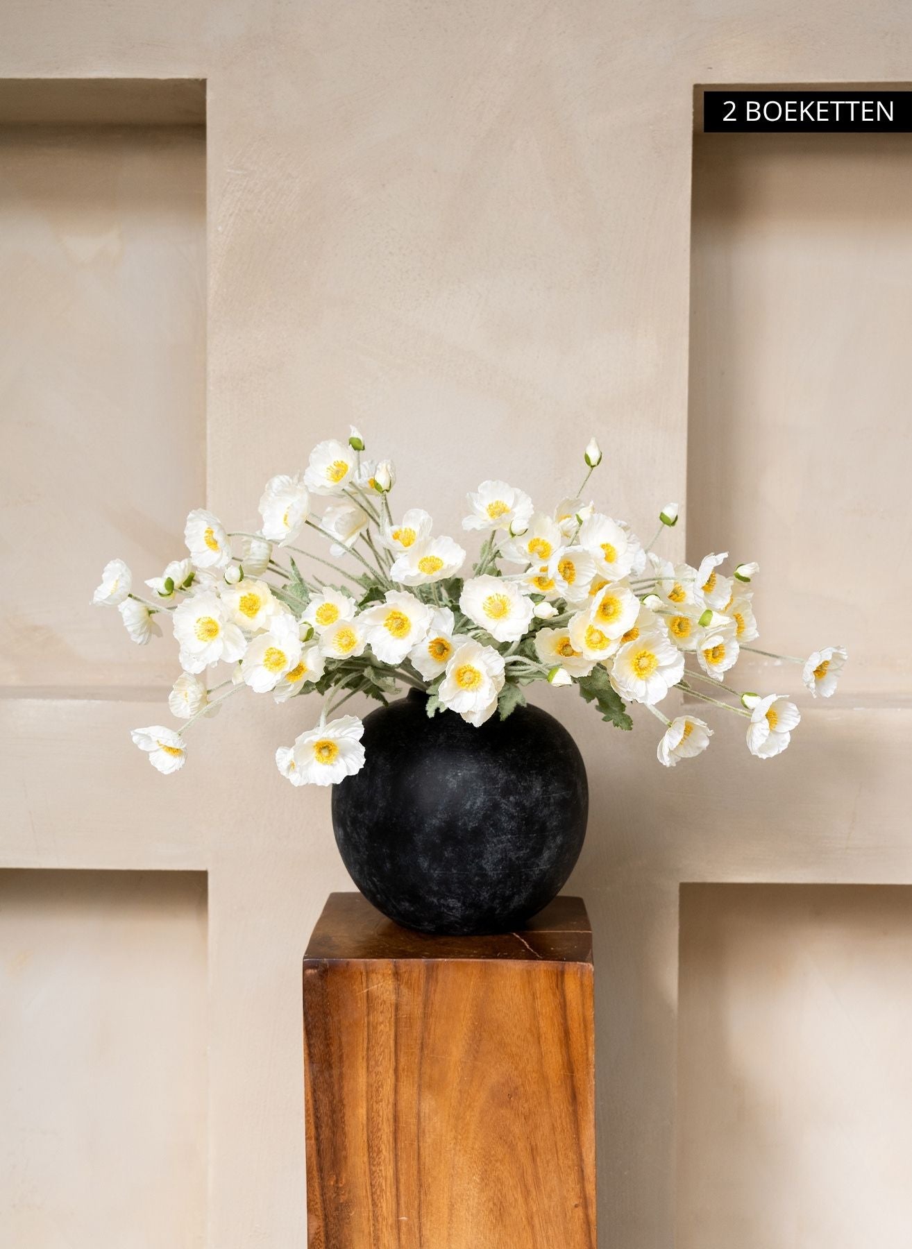 Silk Poppies - White