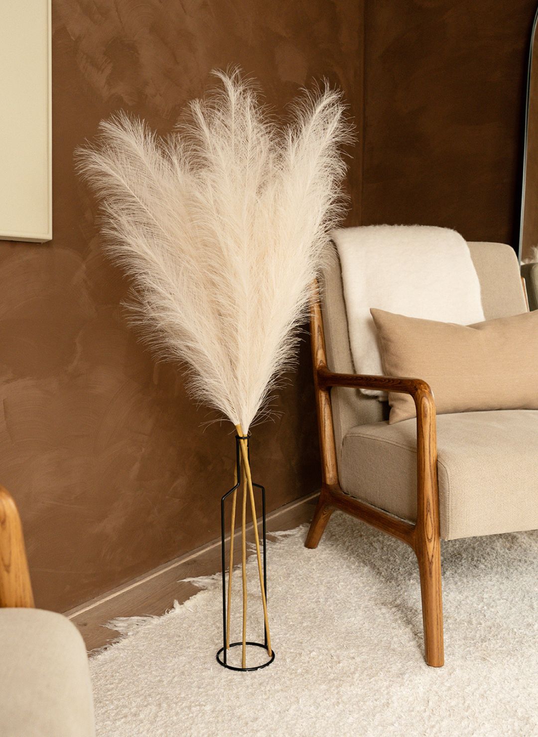 Pampas 110cm (3 stems) - Beige