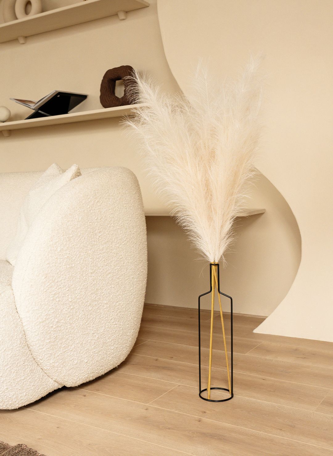 Pampas 110cm (3 stems) - Beige